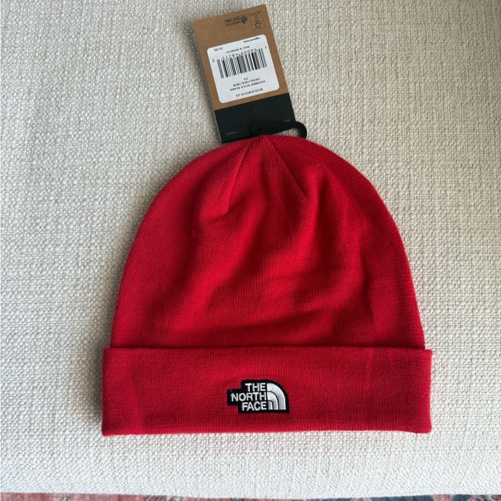 The North Face Dock Worker Recycled Beanie OS Red